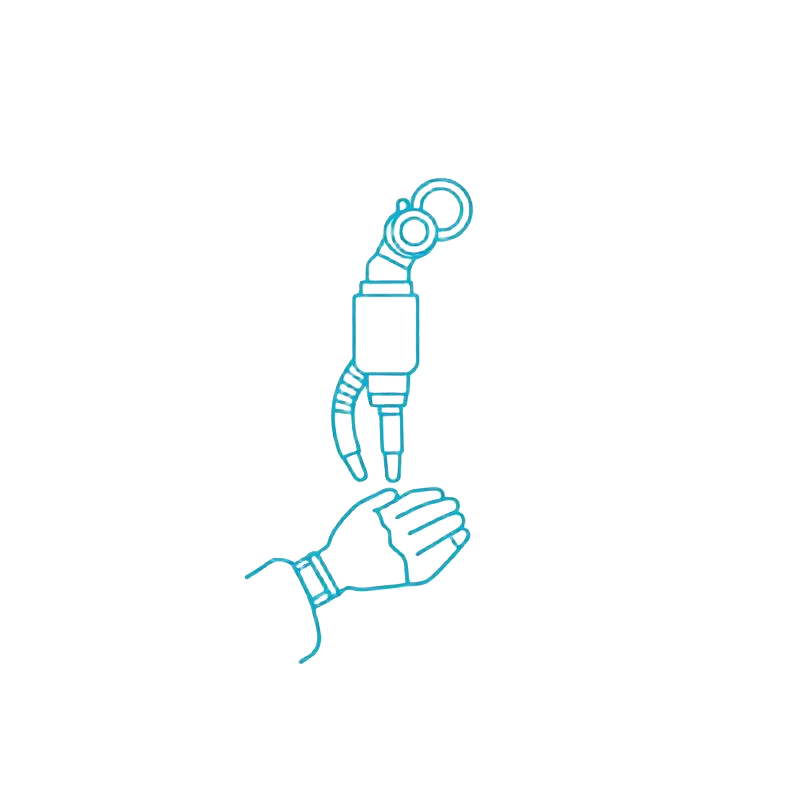Robotic surgery illustration